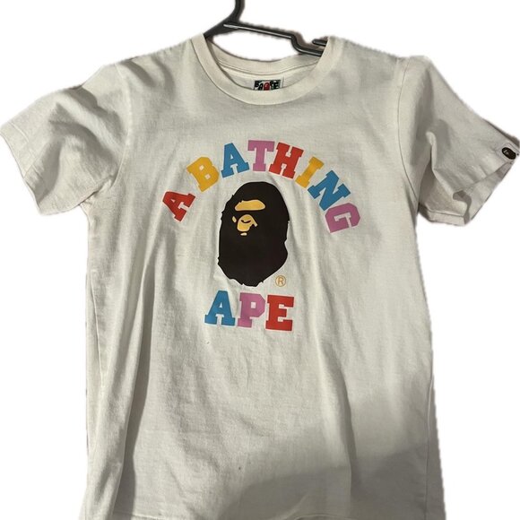 White BAPE Streetwear Tee - Picture 1 of 1